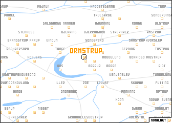 map of Ormstrup