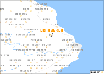map of Örnaberga