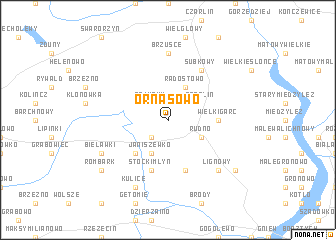 map of Ornasowo