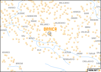 map of Ornica