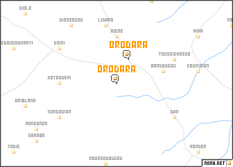 map of Orodara