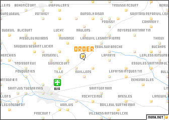 map of Oroër