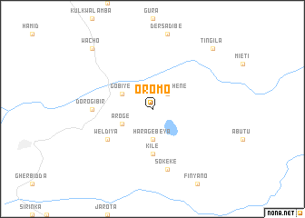 map of Oromo