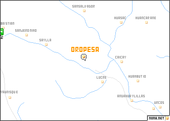 map of Oropesa