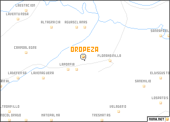 map of Oropeza
