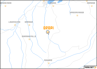 map of Oropi