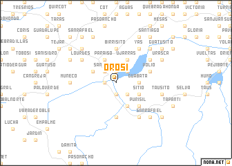 map of Orosí