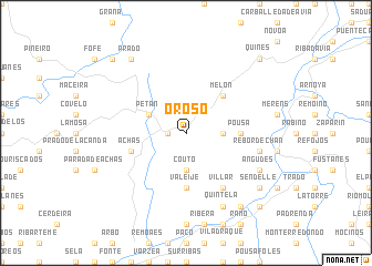 map of Oroso