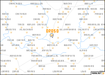 map of Oroso