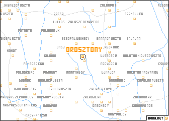 map of Orosztony