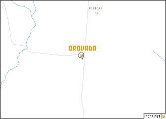 map of Orovada