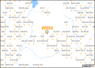 map of Orowe