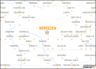 map of Orpiszew