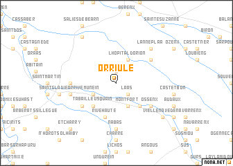 map of Orriule