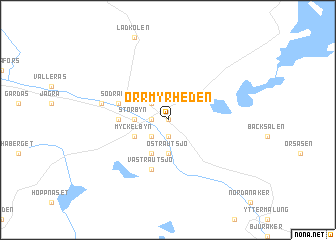 map of Orrmyrheden