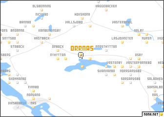 map of Orrnäs