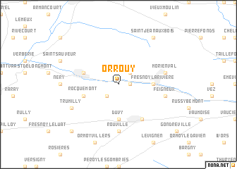 map of Orrouy