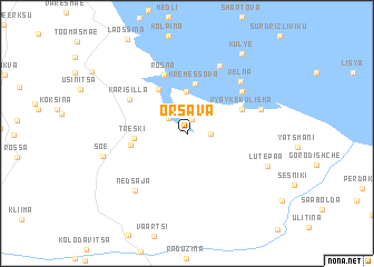 map of Õrsava