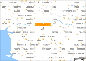 map of Ørsbjerg