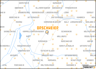 map of Orschweier