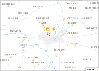 map of Orsha