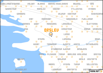 map of Ørslev