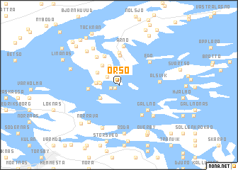 map of Örsö