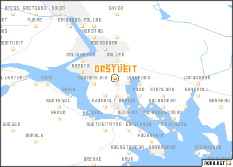 map of Ørstveit