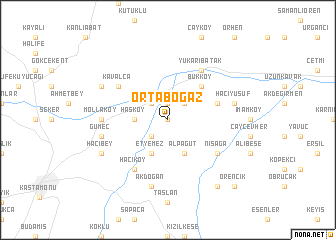 map of Ortaboğaz