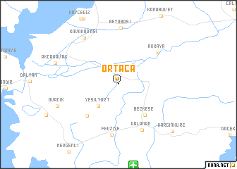 map of Ortaca