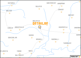 map of Ortaklar