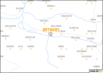 map of Ortaköy