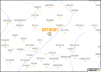 map of Ortaköy