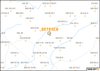 map of Ortanca