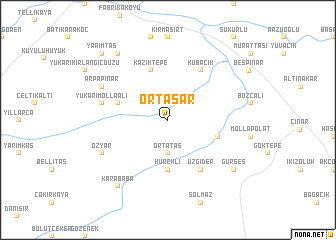 map of Ortaşar