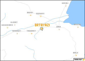 map of Ortayazı