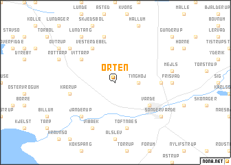 map of Orten
