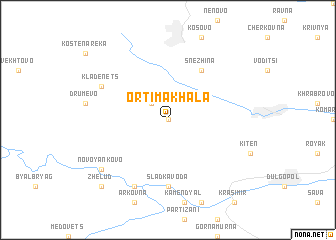 map of Orti-Makhala