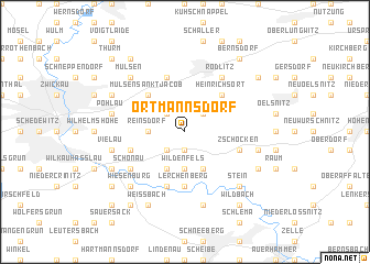 map of Ortmannsdorf