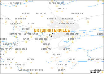 map of Orton Waterville