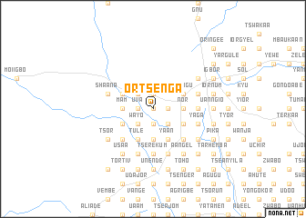 map of Ortsenga