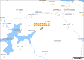 map of Oruçoğlu