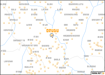 map of Orudu