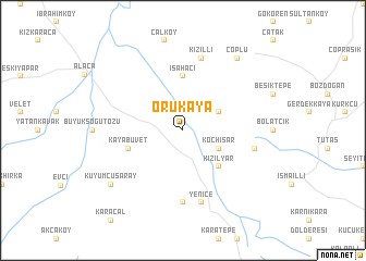 map of Örükaya