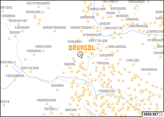 map of Orŭn-gol