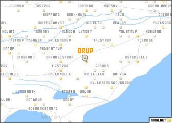 map of Ørup
