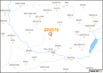 map of Õruste