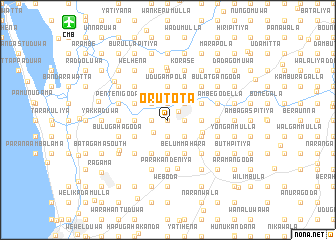 map of Orutota