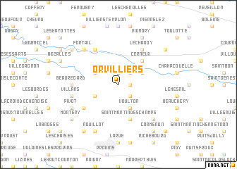 map of Orvilliers