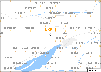 map of Orvin